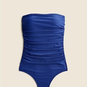 J. Crew Women's Blue One-Piece Swimsuit